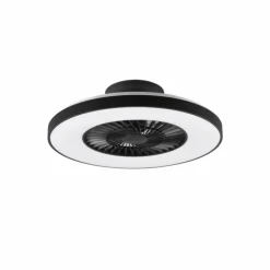 Luminaires Reality Ventilateur de plafond Reality Halmstad LED Noir, 1 lumière, Télécommandes