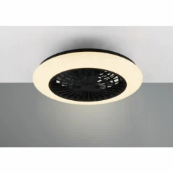 Luminaires Reality Ventilateur de plafond Reality Stralsund LED Noir, 1 lumière, Télécommandes