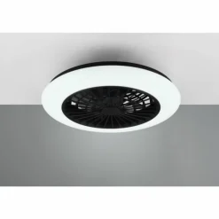 Luminaires Reality Ventilateur de plafond Reality Stralsund LED Noir, 1 lumière, Télécommandes
