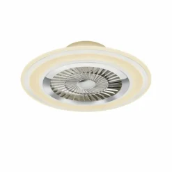 Luminaires Reality Ventilateur de plafond Reality Flaga LED Blanc, 1 lumière, Télécommandes