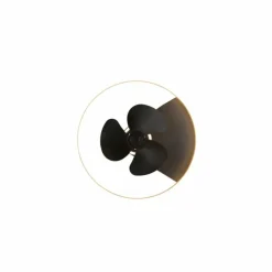 Luminaires Reality Ventilateur de plafond Reality Borgholm LED Or, Noir, 1 lumière, Télécommandes