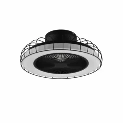Luminaires Reality Ventilateur de plafond Reality Sandfjord LED Noir, 1 lumière, Télécommandes