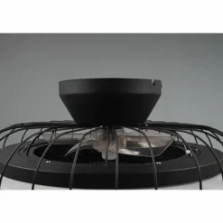 Luminaires Reality Ventilateur de plafond Reality Sandfjord LED Noir, 1 lumière, Télécommandes