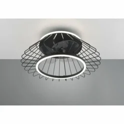 Luminaires Reality Ventilateur de plafond Reality KARLSBORG LED Noir, 1 lumière, Télécommandes