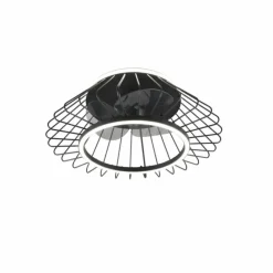 Luminaires Reality Ventilateur de plafond Reality KARLSBORG LED Noir, 1 lumière, Télécommandes