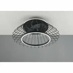 Luminaires Reality Ventilateur de plafond Reality KARLSBORG LED Noir, 1 lumière, Télécommandes