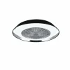 Luminaires Reality Ventilateur de plafond Reality VARBERG LED Noir, 1 lumière, Télécommandes