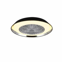 Luminaires Reality Ventilateur de plafond Reality VARBERG LED Noir, 1 lumière, Télécommandes