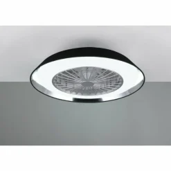 Luminaires Reality Ventilateur de plafond Reality VARBERG LED Noir, 1 lumière, Télécommandes