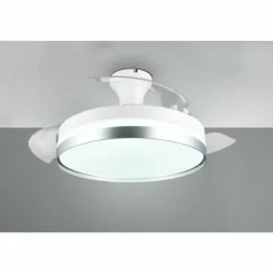 Luminaires Reality Ventilateur de plafond Reality LINDBERG LED Titane, 1 lumière, Télécommandes