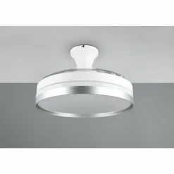Luminaires Reality Ventilateur de plafond Reality LINDBERG LED Titane, 1 lumière, Télécommandes