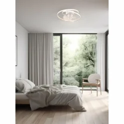 Luminaires Reality Ventilateur de plafond Reality UMEA LED Blanc, 1 lumière, Télécommandes