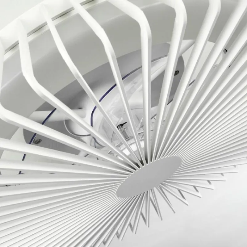 hofstein Ventilateur de plafond Rivarotta LED Blanc, 1 lumière, Télécommandes