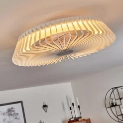 hofstein Ventilateur de plafond Rivarotta LED Blanc, 1 lumière, Télécommandes