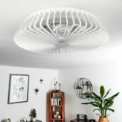 hofstein Ventilateur de plafond Rivarotta LED Blanc, 1 lumière, Télécommandes