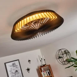 hofstein Ventilateur de plafond Rivarotta LED Blanc, 1 lumière, Télécommandes