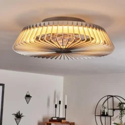 hofstein Ventilateur de plafond Rivarotta LED Blanc, 1 lumière, Télécommandes