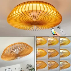 hofstein Ventilateur de plafond Rivarotta LED Blanc, 1 lumière, Télécommandes