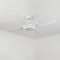 hofstein Ventilateur de plafond Tjerne LED Blanc, 1 lumière