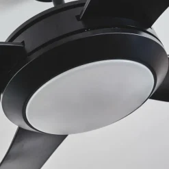 hofstein Ventilateur de plafond Tjerne LED Noir, 1 lumière