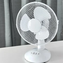 hofstein Ventilateur de table Sopot Chrome, Blanc