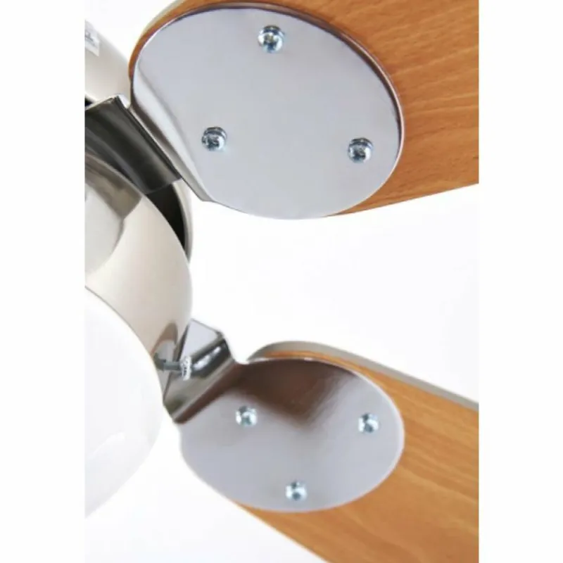 Luminaires Globo Lighting Ventilateur Globo AZURA Nickel mat, 1 lumière