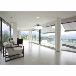 Luminaires Globo Lighting Ventilateur Globo CABRERA LED Nickel mat, 1 lumière, Télécommandes