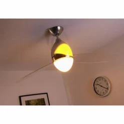 Luminaires Globo Lighting Ventilateur Globo PREMIER Acier inoxydable, Nickel mat, 2 lumières