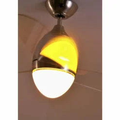 Luminaires Globo Lighting Ventilateur Globo PREMIER Acier inoxydable, Nickel mat, 2 lumières