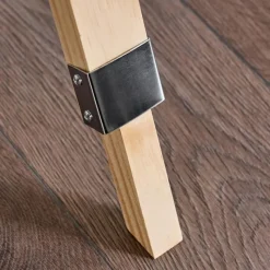 hofstein Ventilateur Magaluf Chrome, Bois clair