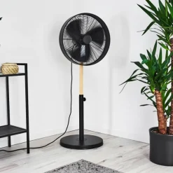 hofstein Ventilateur Markham Bois clair, Noir