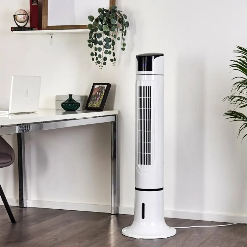 hofstein Ventilateur Urbino Tower Noir, Blanc, Télécommandes