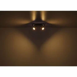 Luminaires Globo Lighting Verpax Plafonnier, Spot de plafond, Applique murale, Spot mural Nickel mat, 2 lumières* Spots Et Projecteurs