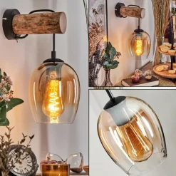 hofstein Vevino Applique murale Écru, Noir, 1 lumière