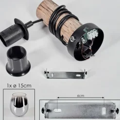 hofstein Vevino Applique murale Écru, Noir, 1 lumière