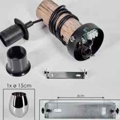 hofstein Vevino Applique murale Écru, Noir, 1 lumière