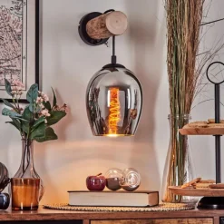 hofstein Vevino Applique murale Écru, Noir, 1 lumière