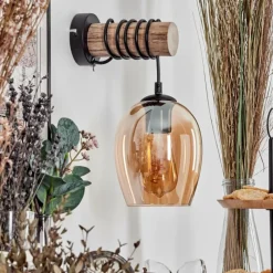 hofstein Vevino Boule lumineuse, Applique murale Écru, Noir, 1 lumière