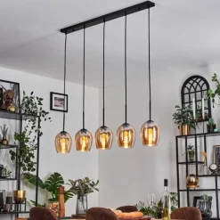 hofstein Vevino Suspension Ambre, 5 lumières