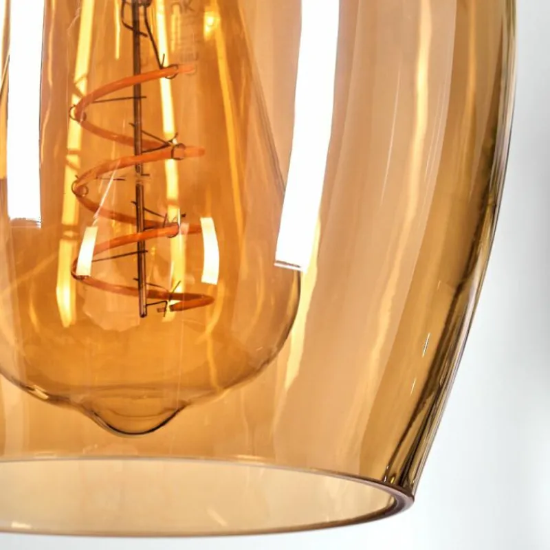 hofstein Vevino Suspension Ambre, 5 lumières