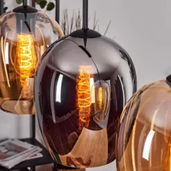 hofstein Vevino Suspension Ambre, Chrome, 3 lumières