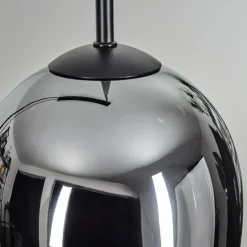 hofstein Vevino Suspension Ambre, Chrome, 5 lumières