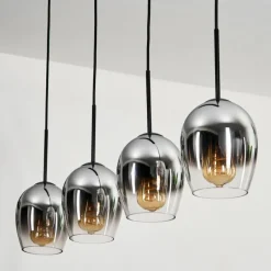 hofstein Vevino Suspension Chrome, Clair, 4 lumières