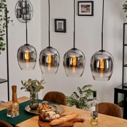 hofstein Vevino Suspension Chrome, Clair, 4 lumières
