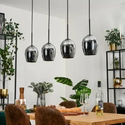 hofstein Vevino Suspension Chrome, 4 lumières