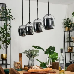 hofstein Vevino Suspension Chrome, 4 lumières