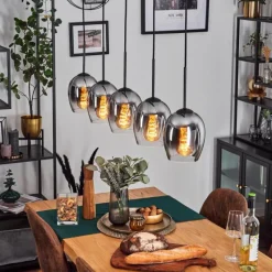 hofstein Vevino Suspension Chrome, Clair, 5 lumières