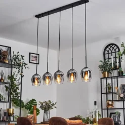 hofstein Vevino Suspension Chrome, Clair, 5 lumières
