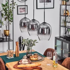 hofstein Vevino Suspension Clair, Fumé, 3 lumières