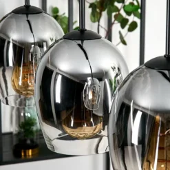 hofstein Vevino Suspension Clair, Fumé, 4 lumières